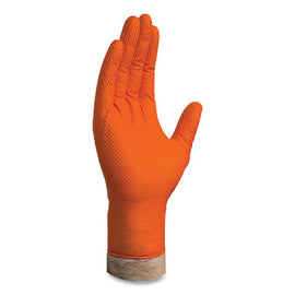 Heavy-duty Industrial Nitrile Gloves, Powder-free, 8 Mil, Xx-large, Orange, 100/box