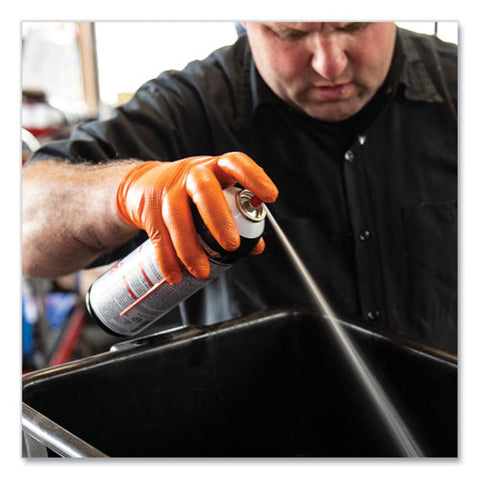Heavy-duty Industrial Nitrile Gloves, Powder-free, 8 Mil, Xx-large, Orange, 100/box
