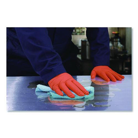 Ultra Industrial Flock-lined Nitrile Disposable Gloves, 2x-large, 8 Mil Thick, 9.06" Long, Orange, 50/box, 10 Boxes/carton