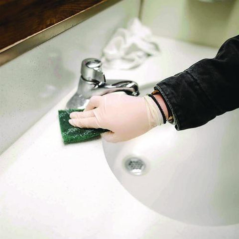 Extra Thick Latex Disposable Gloves, Powder-free, Medium, 6 Mil Thick, 9.5" Long, Ivory, 100/box, 10 Boxes/carton