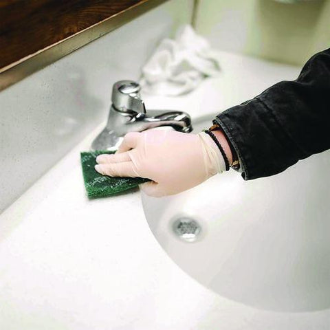 Extra Thick Latex Disposable Gloves, Powder-free, Large, 6 Mil Thick, 9.5" Long, Ivory, 100/box, 10 Boxes/carton