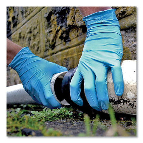 Industrial Nitrile Gloves, Powder-free, Small, 5 Mil (palm), 6 Mil (fingers), 9.5" Long, Blue, 100/box, 10 Boxes/carton