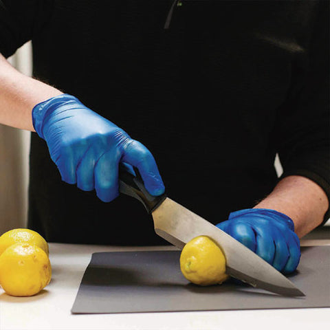 Industrial Vinyl Gloves, Powder-free, 3 Mil, Small, Blue, 100 Gloves/box, 10 Boxes/carton