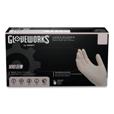 Latex Disposable Gloves, Powder-free, X-large, 4 Mil Thick, 9.5" Long, Ivory, 100/box, 10 Boxes/carton