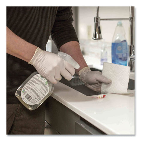 Latex Disposable Gloves, Powder-free, X-large, 4 Mil Thick, 9.5" Long, Ivory, 100/box, 10 Boxes/carton