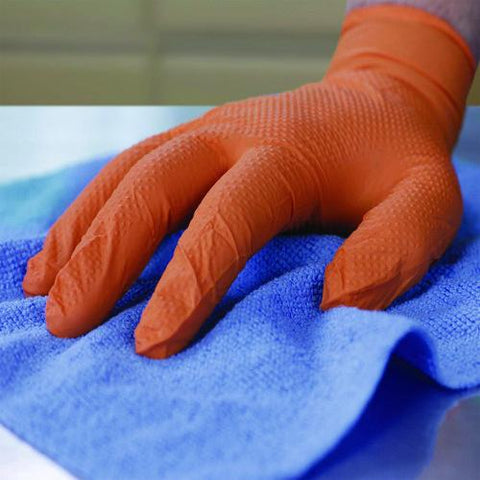 Dt Nitrile Disposable Gloves, Powder-free, Medium, 6 Mil Thick, 9.5" Long, Orange, 100/box, 10 Boxes/carton