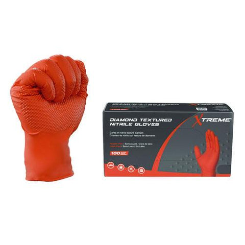 Dt Nitrile Disposable Gloves, Powder-free, Large, 6 Mil Thick, 9.5" Long, Orange, 100/box, 10 Boxes/carton