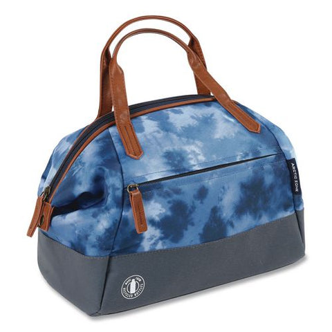 Eco Iced Tie Dye Blue Insulated Lunch Bag, 9.5" X 6.25" X 11.5", Blue