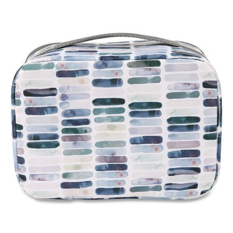 Kelly Ventura Iris Insulated Lunch Box, 10.04" X 4.72" X 7.87", Ocean Stripe