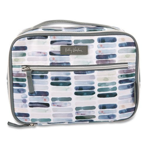 Kelly Ventura Iris Insulated Lunch Box, 10.04" X 4.72" X 7.87", Ocean Stripe
