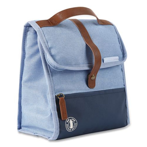 Eco Insulated Lunch Sack, 9" X 5.7" X 9.63", Blue