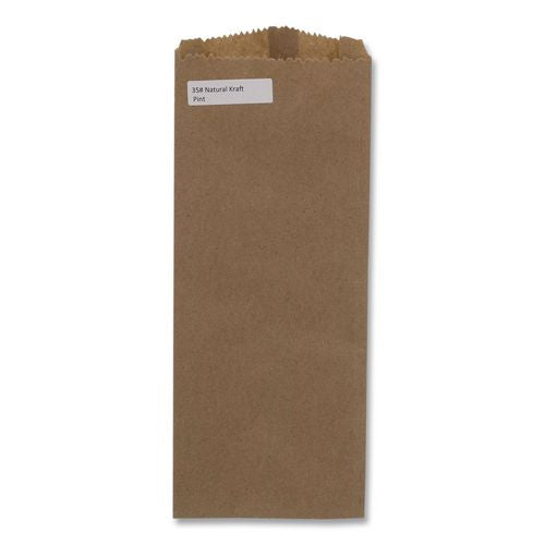 Grocery Paper Bags, Merchandise Size, 35# Basis Weight, 4 X 2.5 X 11.5, Brown, 500/bundle