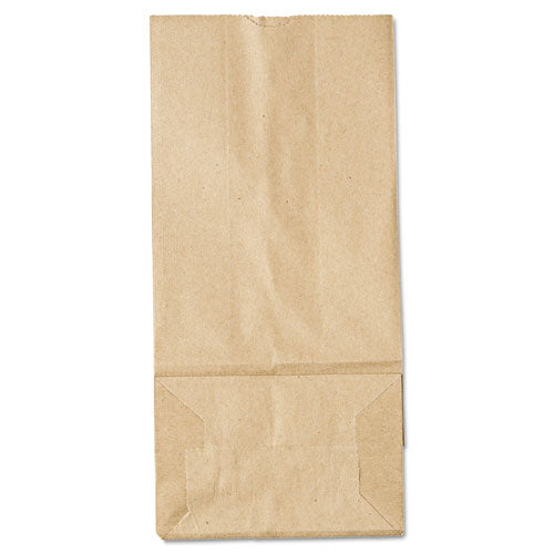 Grocery Paper Bags, #5 Size, 5.25" X 3.38" X 10.94", Natural, 500/bundle