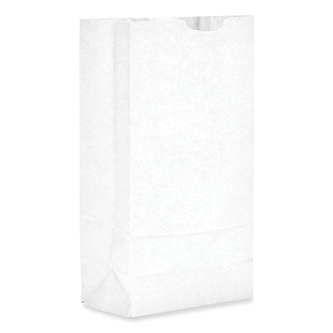 Grocery Paper Bags, #10 Size, 7" X 4.38" X 13.75", White, 500/bundle