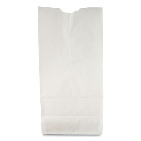 Grocery Paper Bags, #10 Size, 7" X 4.38" X 13.75", White, 500/bundle