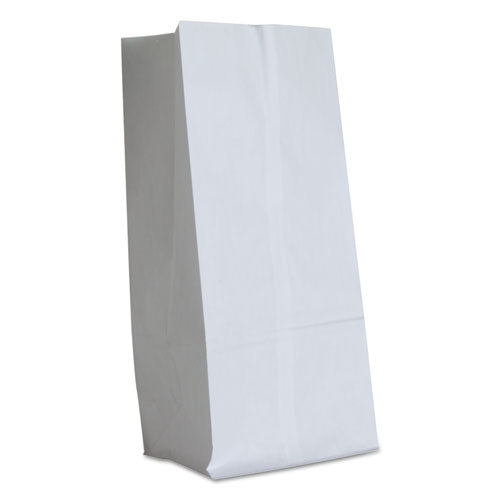 Grocery Paper Bags, #16 Size, 7.75" X 4.75" X 16", White, 500/bundle