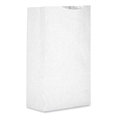 Grocery Paper Bags, #2 Size, 4.13" X 2.63" X 7.88", White, 500/bundle