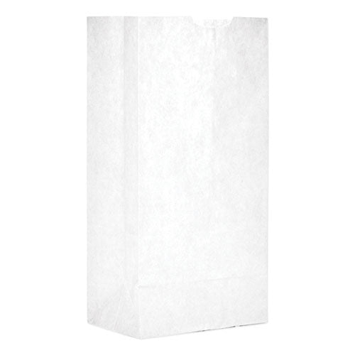 Grocery Paper Bags, #4 Size, 5" X 3.13" X 9.88", White, 500/bundle