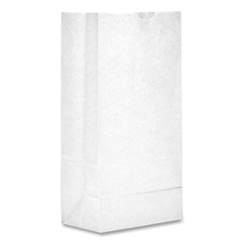 Grocery Paper Bags, #6 Size, 5.88" X 3.63" X 11", White, 500/bundle