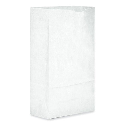 Grocery Paper Bags, #6 Size, 5.88" X 3.63" X 11", White, 500/bundle