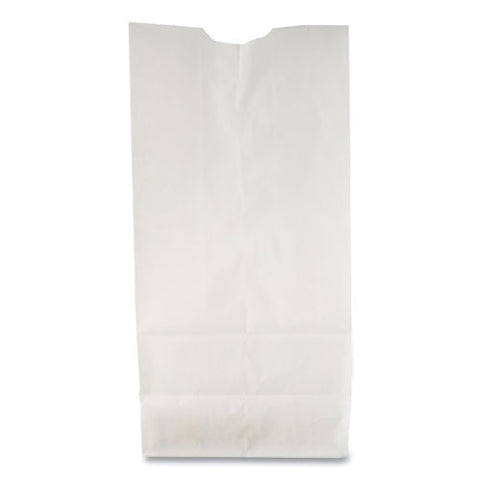 Grocery Paper Bags, #6 Size, 5.88" X 3.63" X 11", White, 500/bundle