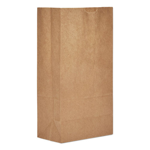 Grocery Paper Bags, Extra-heavy-duty, #5 Size, 5.25" X 3.38" X 10.94", Natural, 500/bundle