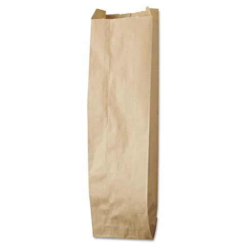 Liquor-takeout Quart-sized Paper Bags, 4.25" X 2.5" X 16", Natural, 500/bundle