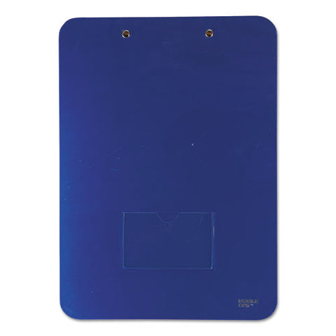 Unbreakable Recycled Clipboard, 0.25" Clip Capacity, Holds 8.5 X 11 Sheets, Blue