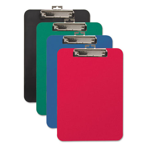 Unbreakable Recycled Clipboard, 0.25" Clip Capacity, Holds 8.5 X 11 Sheets, Blue