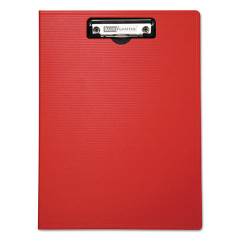 Portfolio Clipboard With Low-profile Clip, Portrait Orientation, 0.5" Clip Capacity, Holds 8.5 X 11 Sheets, Red