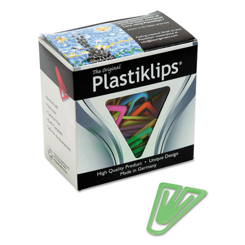 Plastiklips Paper Clips, Extra Large, Smooth, Assorted Colors, 50/box