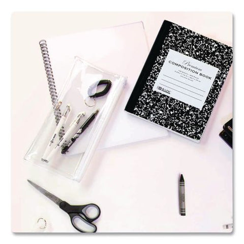 Composition Books, 1 Subject, Medium/college Rule, Black Marble Cover, (100) 9.75 X 7.5 Sheets