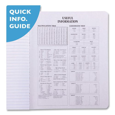 Composition Books, 1 Subject, Medium/college Rule, Black Marble Cover, (100) 9.75 X 7.5 Sheets