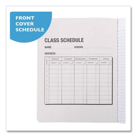 Composition Books, 1 Subject, Wide/legal Rule, Black Marble Cover, (100) 9.75 X 7.5 Sheets