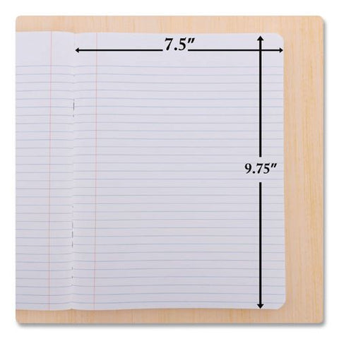 Composition Books, 1 Subject, Wide/legal Rule, Black Marble Cover, (100) 9.75 X 7.5 Sheets
