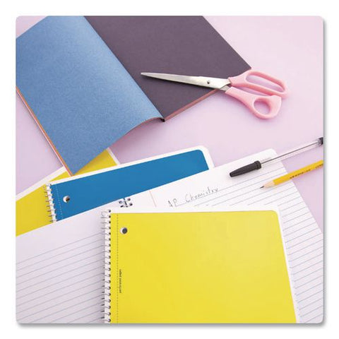 Spiral Notebooks, 1-subject, Wide Rule, Assorted Color Covers, (70) 10.5 X 8 Sheets,  24/carton