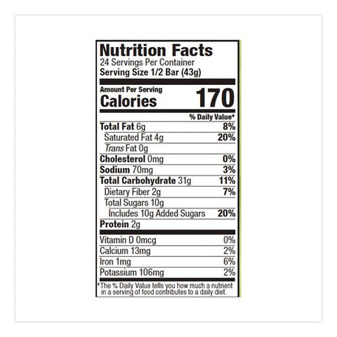 Oatmeal Bars, Cranberry Orange, 3 Oz Individually Wrapped, 12/box