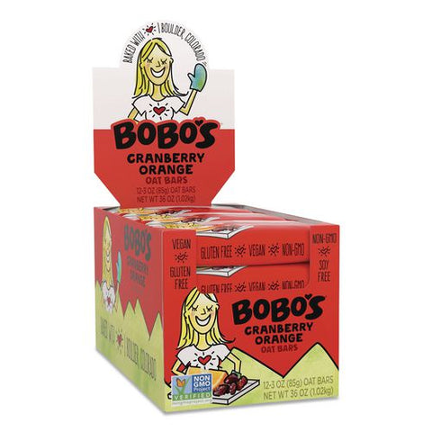 Oatmeal Bars, Cranberry Orange, 3 Oz Individually Wrapped, 12/box