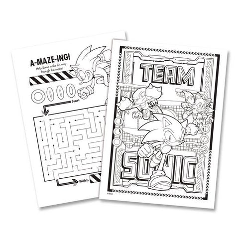 Sonic Jumbo Coloring And Activity Book, Ages 3 And Up, 64 Pages