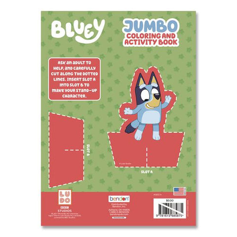 Bluey Jumbo Coloring And Activity Book, Ages 3 And Up, 64 Pages