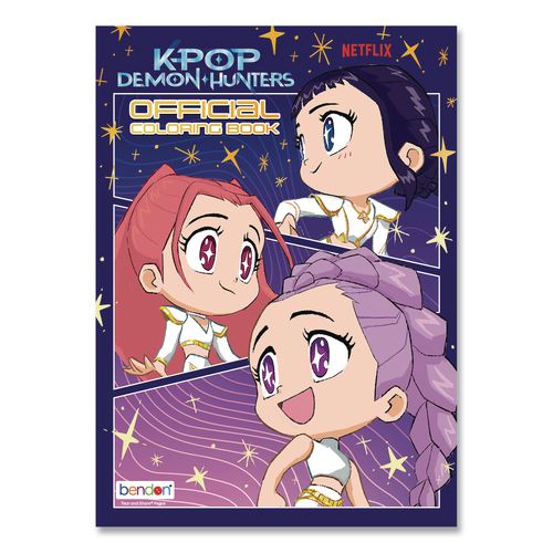 K-pop Demon Hunters Official Coloring Book, Ages 7 And Up, 40 Pages
