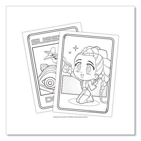 K-pop Demon Hunters Official Coloring Book, Ages 7 And Up, 40 Pages