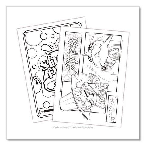 K-pop Demon Hunters Official Coloring Book, Ages 7 And Up, 40 Pages