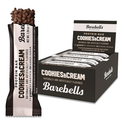 Cookies And Cream Protein Bars, 1.9 Oz Individually Wrapped, 12/box