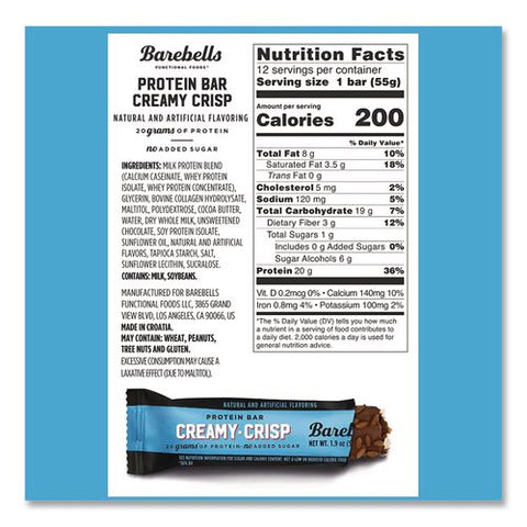 Creamy Crisp Protein Bar, 1.94 Oz, 12/box