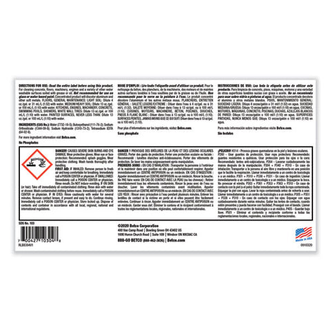 Super Kemite Butyl Degreaser, 1 Gal Bottle, 4/carton