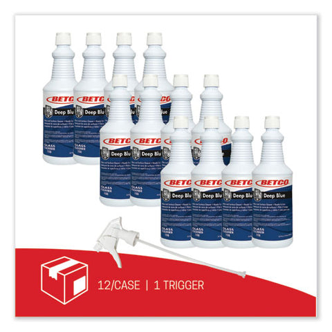 Deep Blue Glass And Surface Cleaner, 32 Oz Bottle, 12/carton