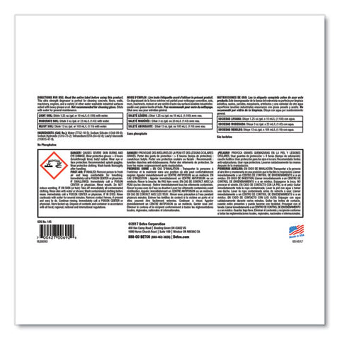 Liquid Chisel Max Non-butyl Degreaser, 1 Gal Bottle, 4/carton