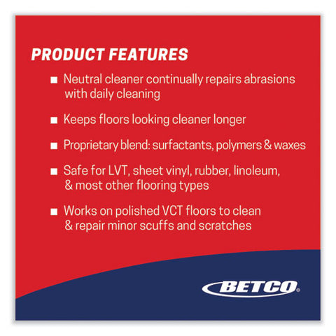 Reinforce Floor Cleaner And Protectant, Lemon Scent, 1 Gal Bottle, 4/carton