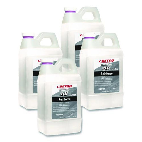 Reinforce Fastdraw Floor Cleaner And Protectant, Lemon Scent, 2 L Bottle, 4/carton